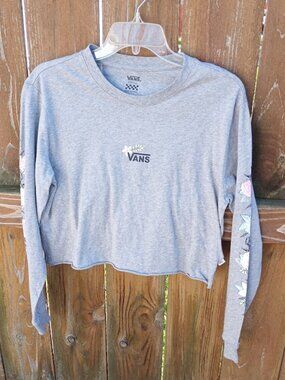 Vans Long Sleeve Crop T-Shirt Sz. S